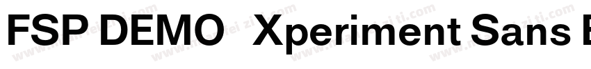 FSP DEMO   Xperiment Sans Bold Regu字体转换